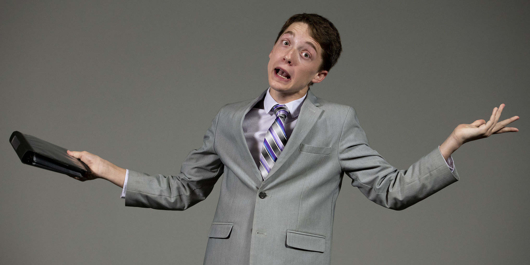 East High School speech student Carter Vanderloo